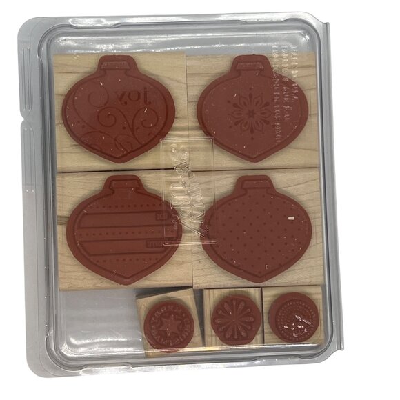 Stampin Up! Delightful Decorations Rubber Stamp Set & Ornament Punch - Picture 3 of 4
